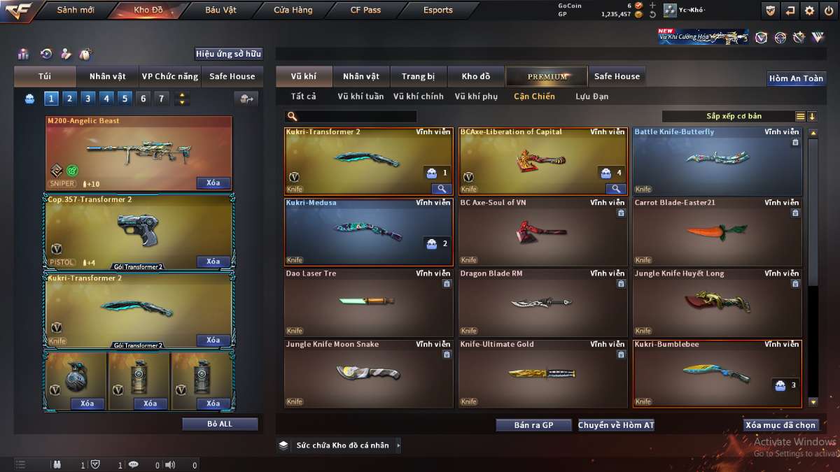 shop acc cf uy tin gia re